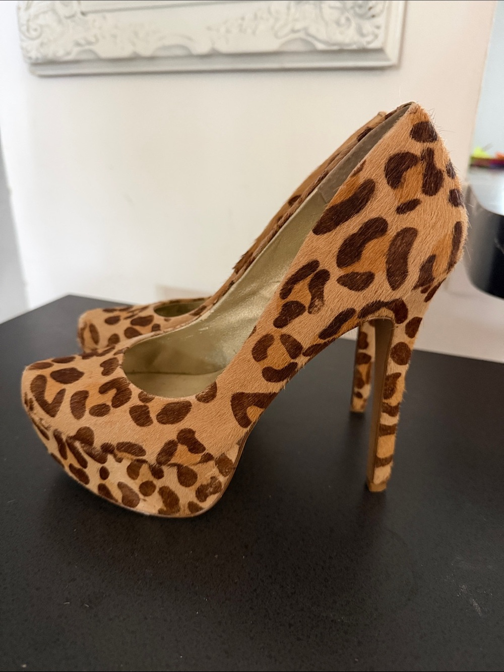 jessica simpson Leopard Print High Heel Platform Pump - Brown waleo2